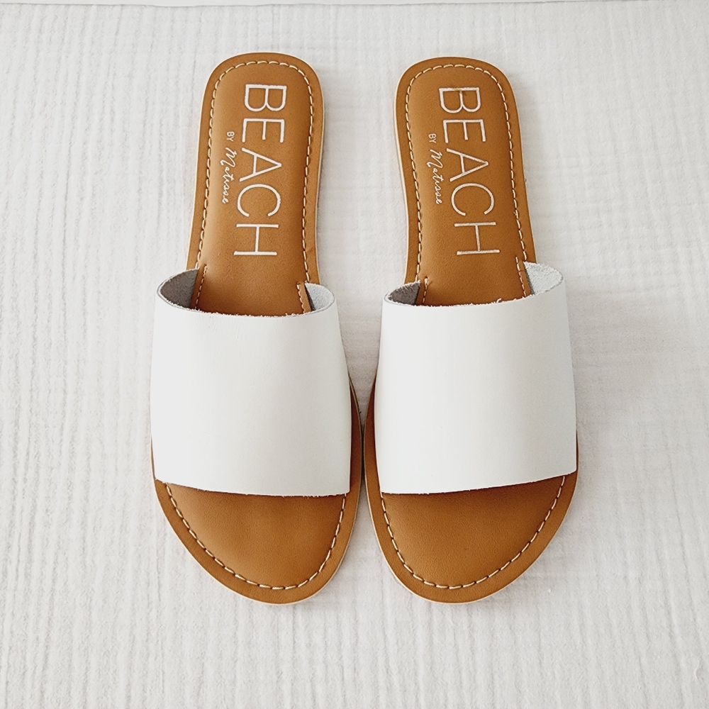 Beach Matisse Leather Slides Sandals